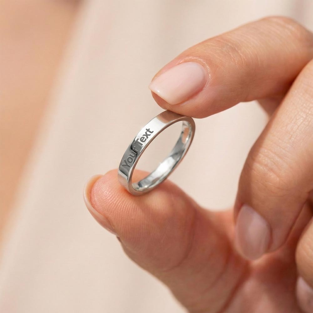 Engraved Love Ring for Her