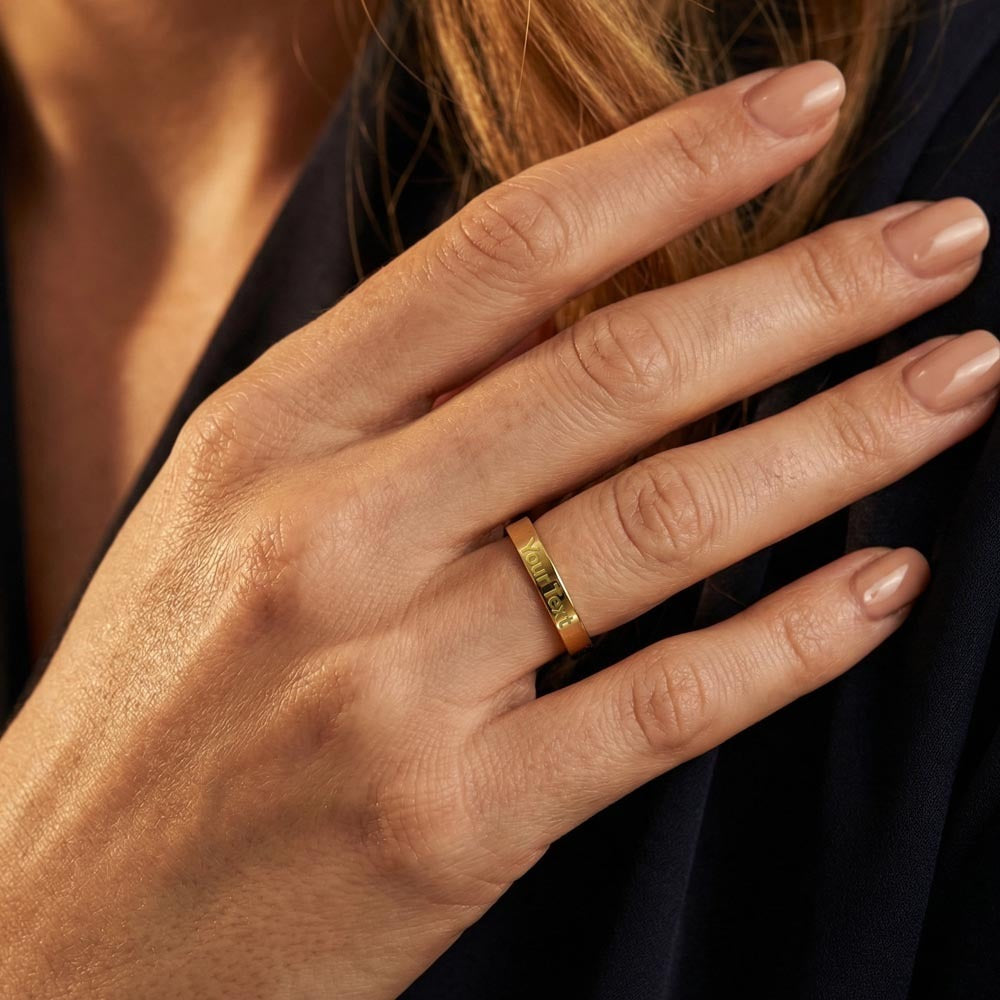 Engraved Love Ring for Her