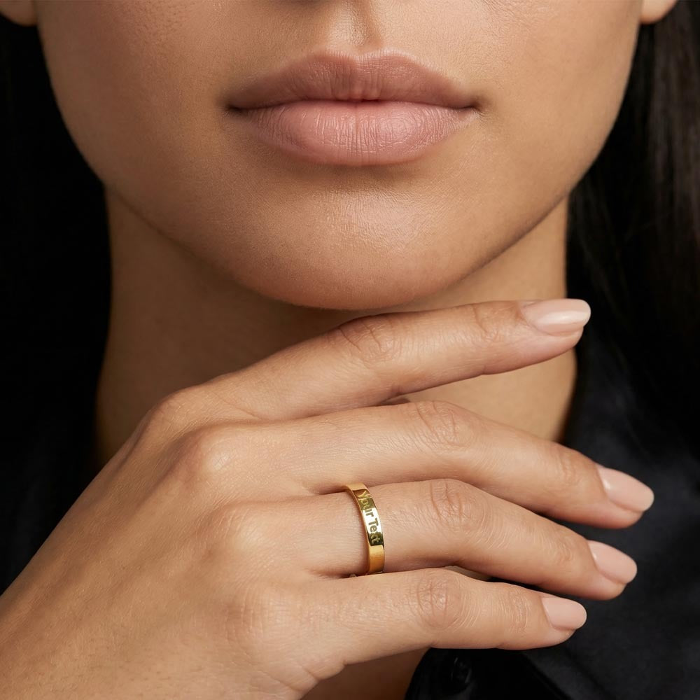 Engraved Love Ring for Her