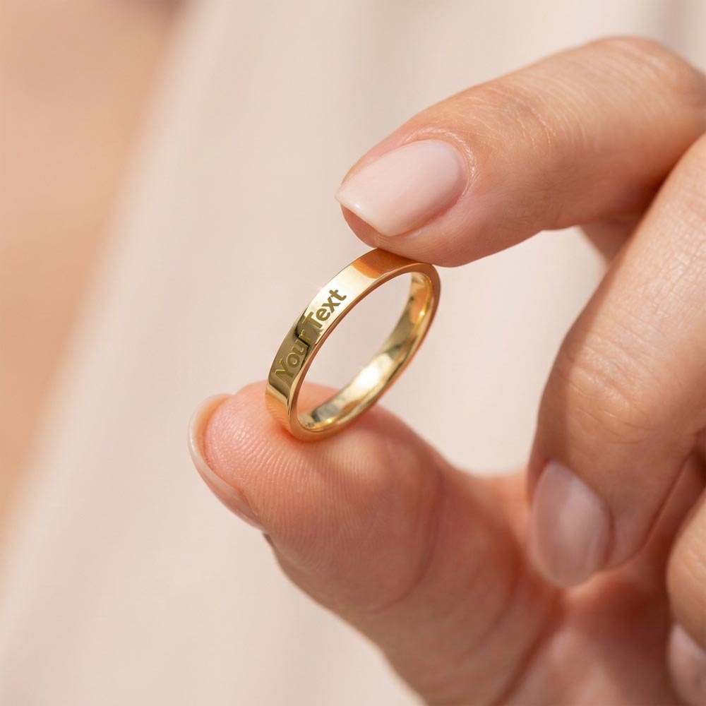 Engraved Love Ring for Her