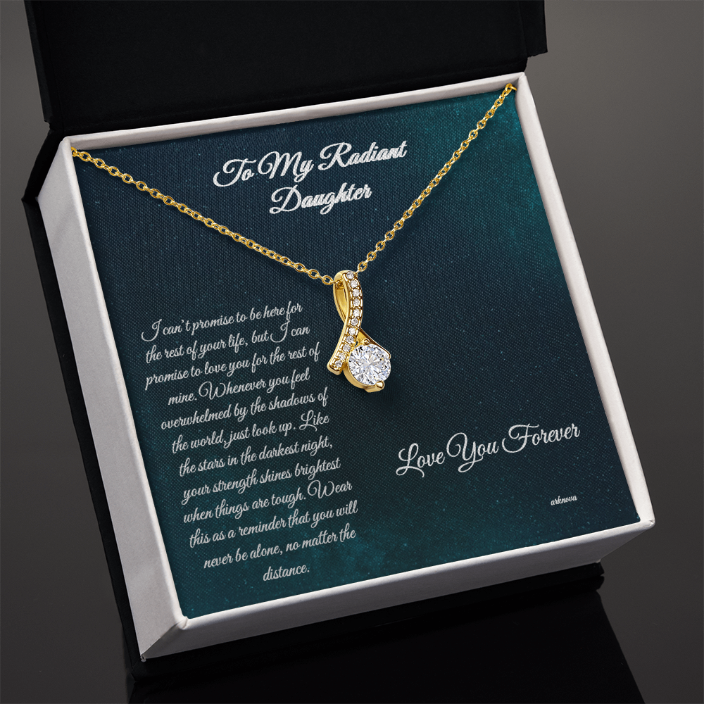 Personalized 18K yellow gold star necklace with cubic zirconia pendant in luxury gift box for her anniversary. - Everlasting Star Necklace - Arkenova Jewelry