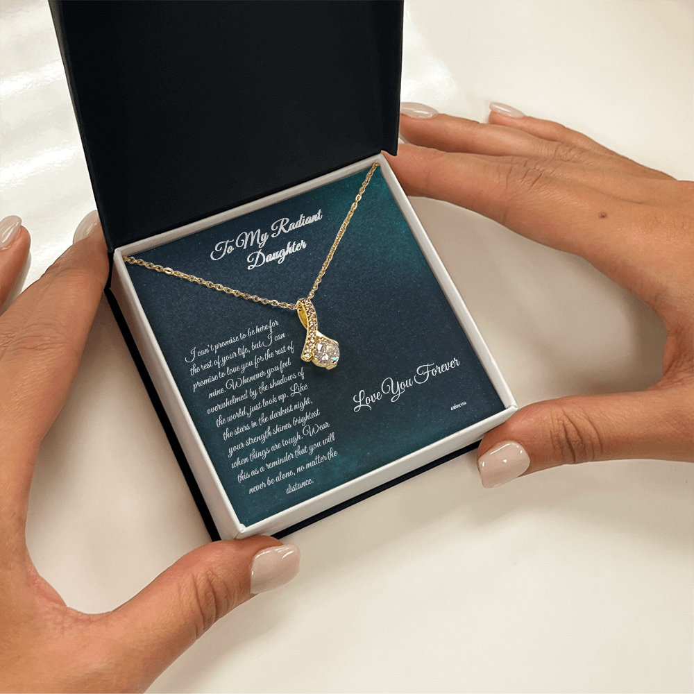 Personalized gold star necklace with cubic zirconia in luxury gift box, perfect anniversary jewelry for her. - Everlasting Star Necklace - Arkenova Jewelry