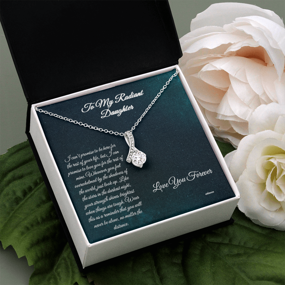 Personalized silver star necklace with cubic zirconia in luxury box, anniversary gift for her. - Everlasting Star Necklace - Arkenova Jewelry