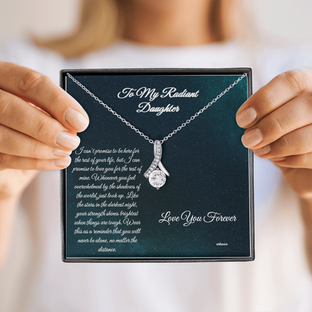 Personalized sterling silver star necklace in a luxury gift box for her anniversary jewelry. - Everlasting Star Necklace - Arkenova Jewelry