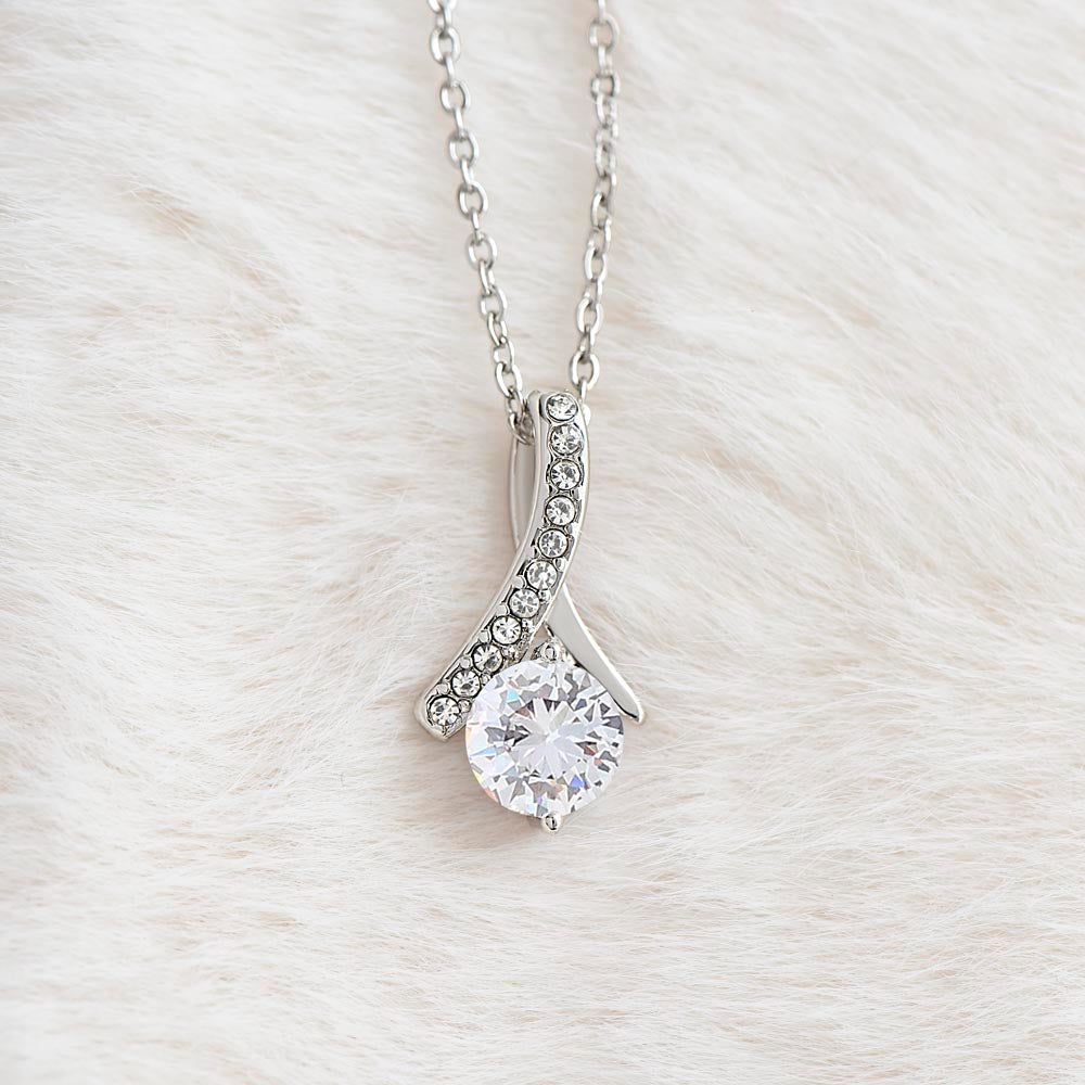 Personalized necklace with cubic zirconia star pendant in 14k white gold finish, romantic gift for her anniversary. - Everlasting Star Necklace - Arkenova Jewelry