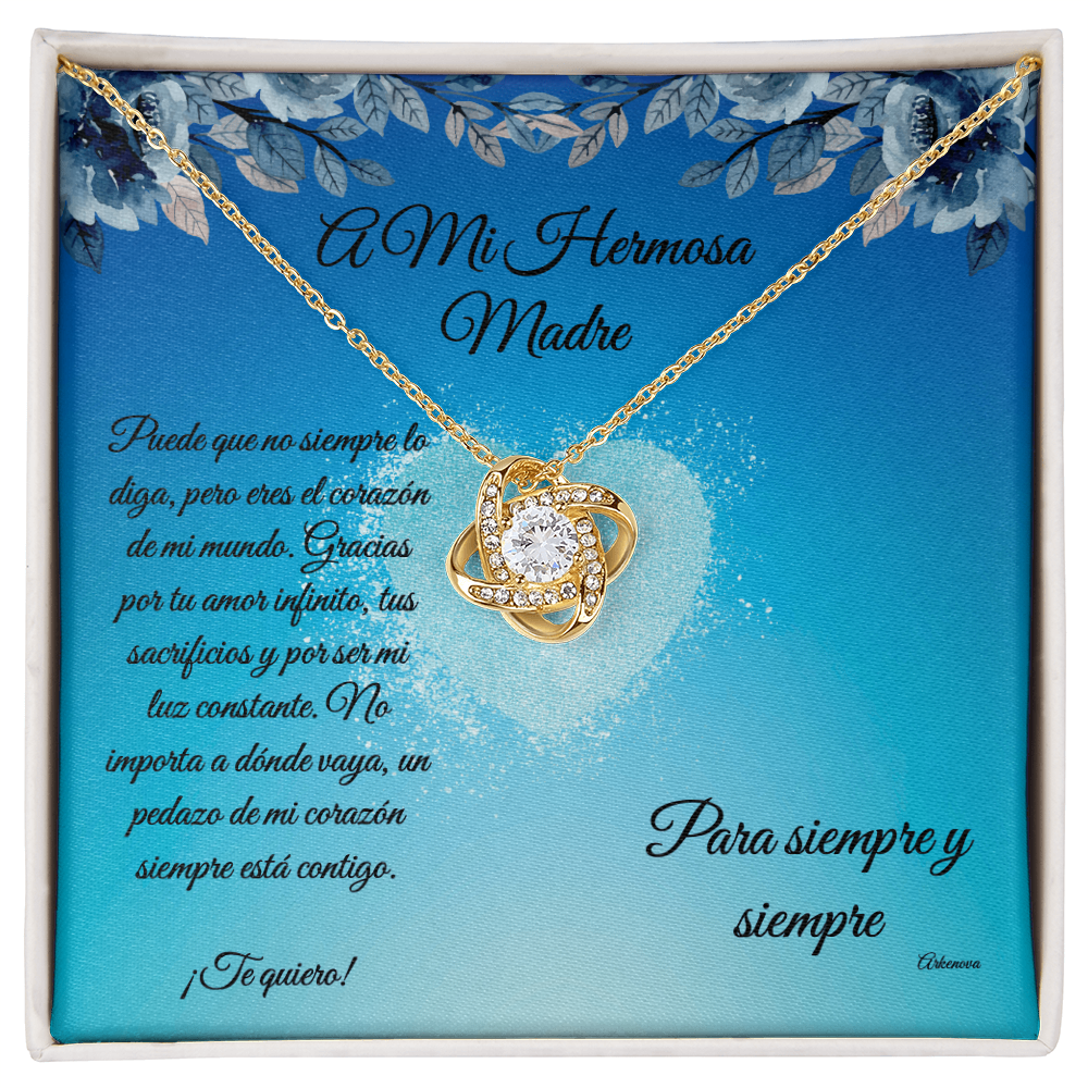 para mi hermosa madre -Love Knot Necklace