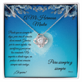 para mi hermosa madre -Love Knot Necklace