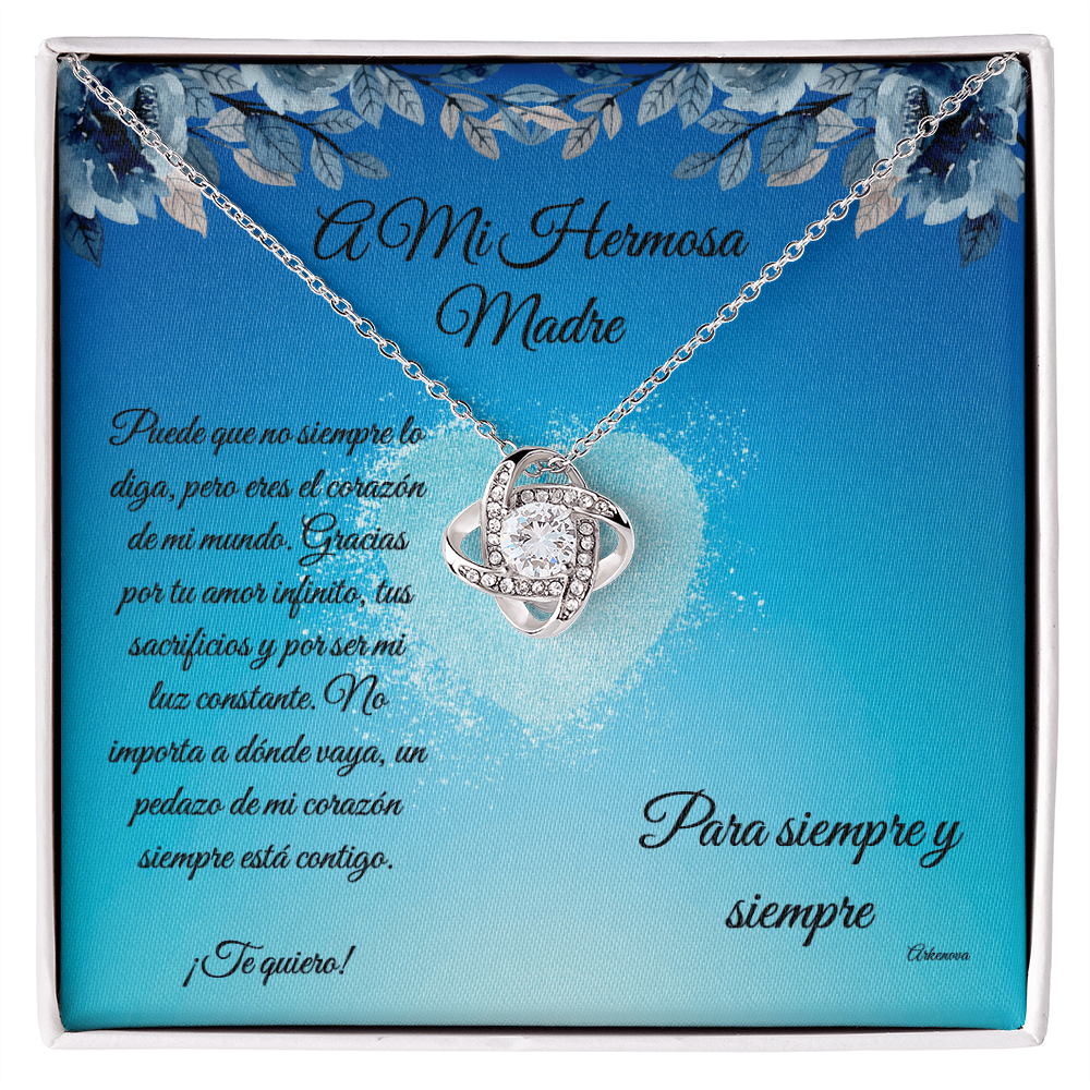 para mi hermosa madre -Love Knot Necklace