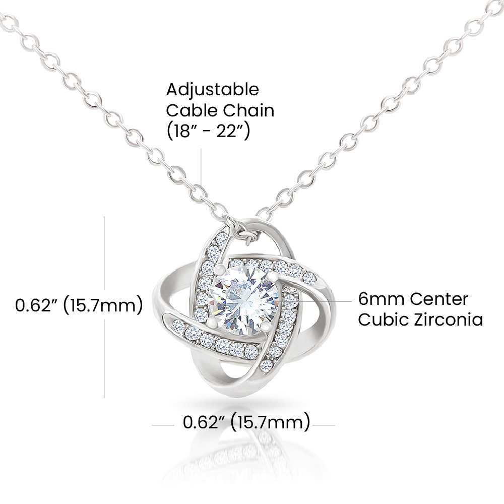 para mi hermosa madre -Love Knot Necklace