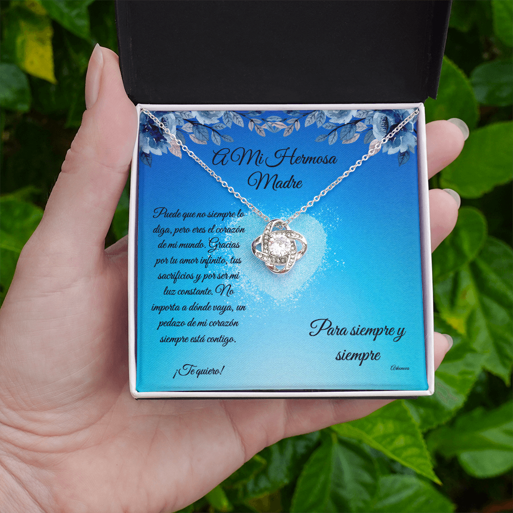 para mi hermosa madre -Love Knot Necklace