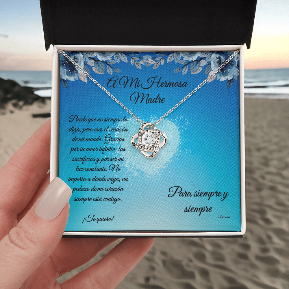 para mi hermosa madre -Love Knot Necklace