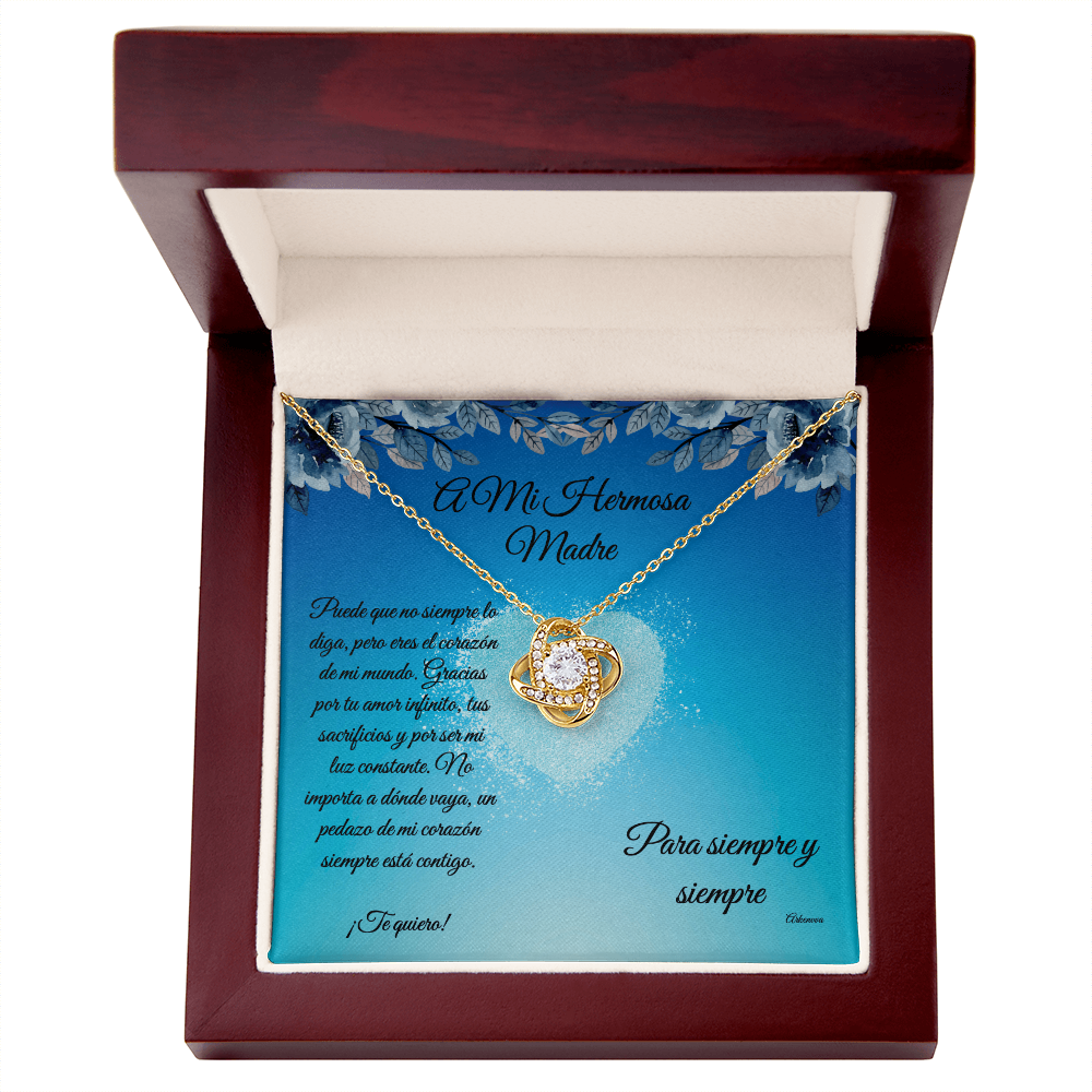 para mi hermosa madre -Love Knot Necklace
