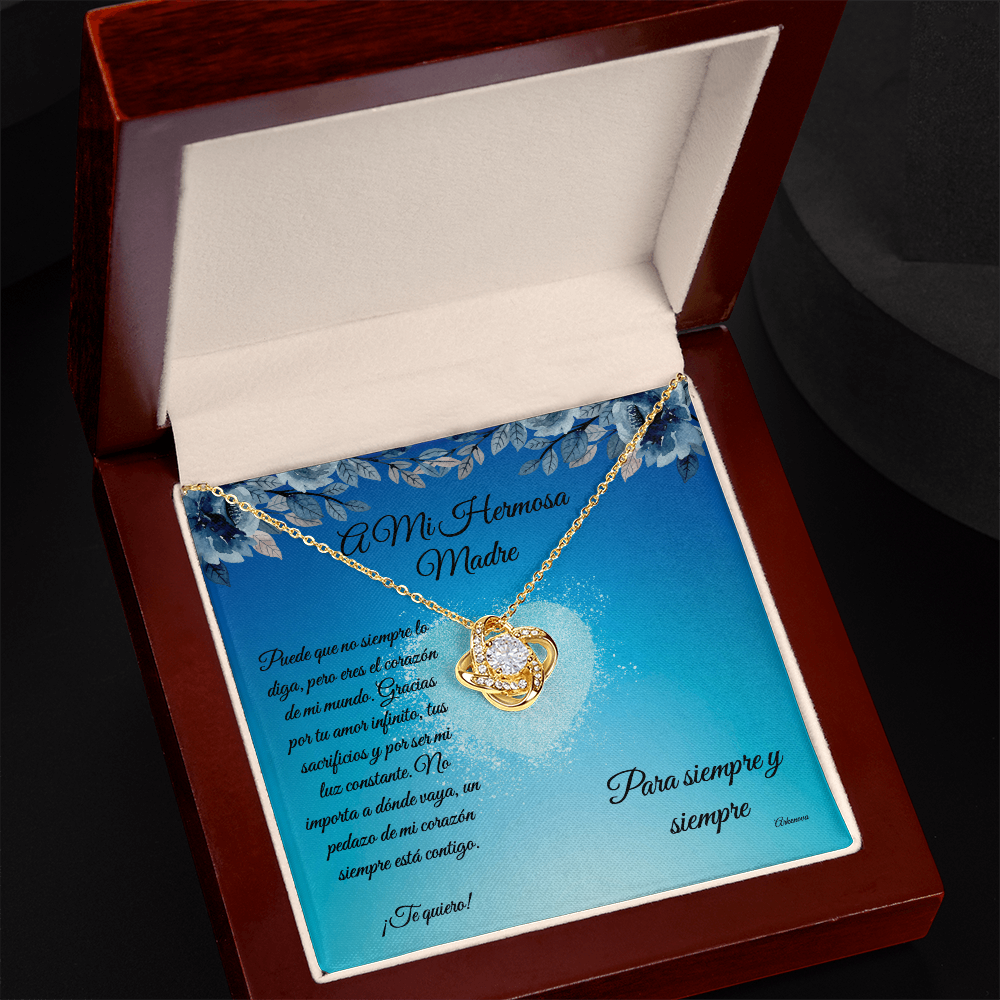 para mi hermosa madre -Love Knot Necklace