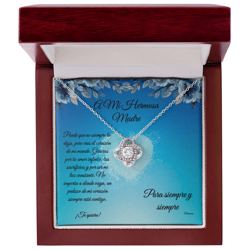 para mi hermosa madre -Love Knot Necklace