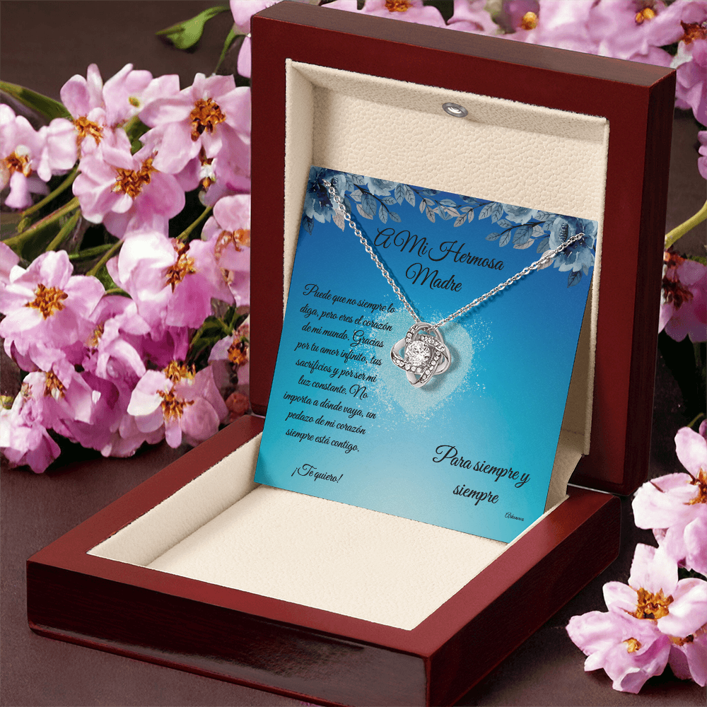 para mi hermosa madre -Love Knot Necklace