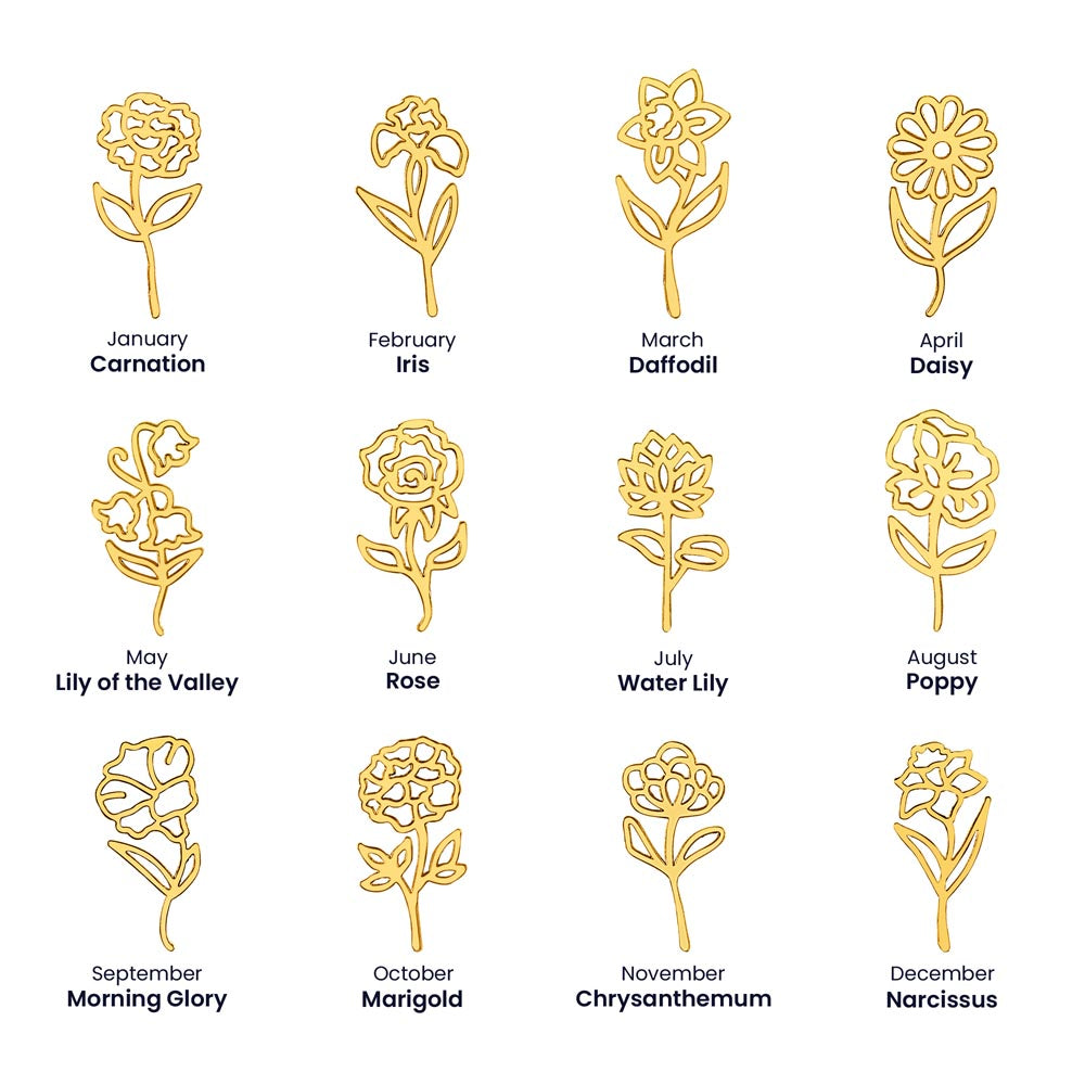 Flower Name Necklace - The perfect necklace for her