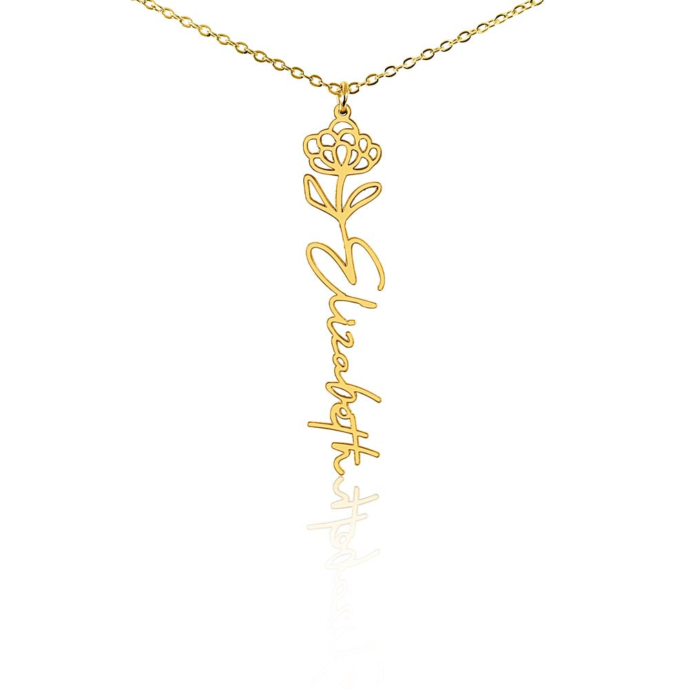 Flower Name Necklace - The perfect necklace for her